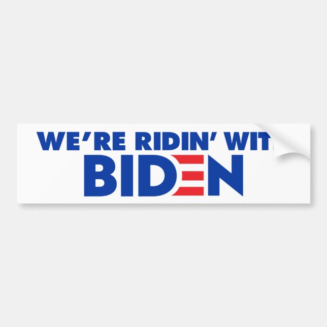 Autocollant De Voiture Veuve Biden 2024 (Devant)