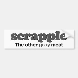 Autocollant De Voiture Viande de gris de Scrapple