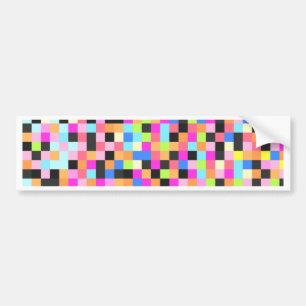 Autocollant De Voiture Vie nocturne (trouille de pixel)