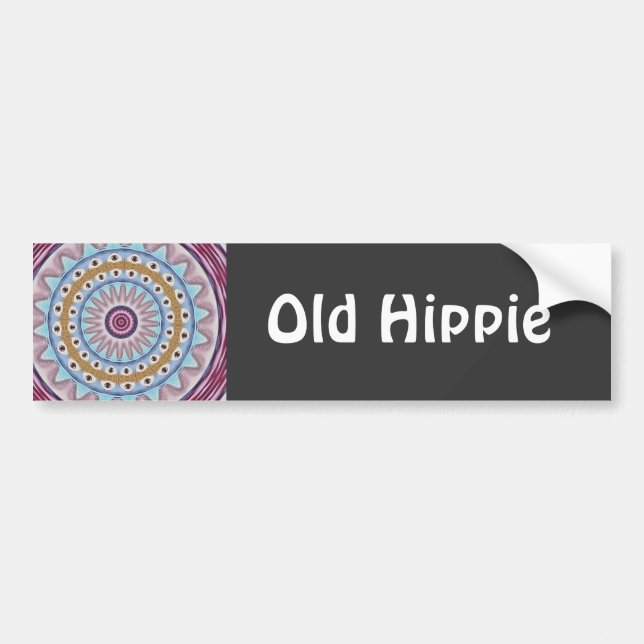 Autocollant De Voiture Vieille hippie (Devant)
