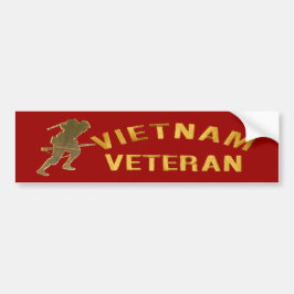 Autocollant De Voiture VIETNAM SOLDIER IN GOLD Bumper sticker