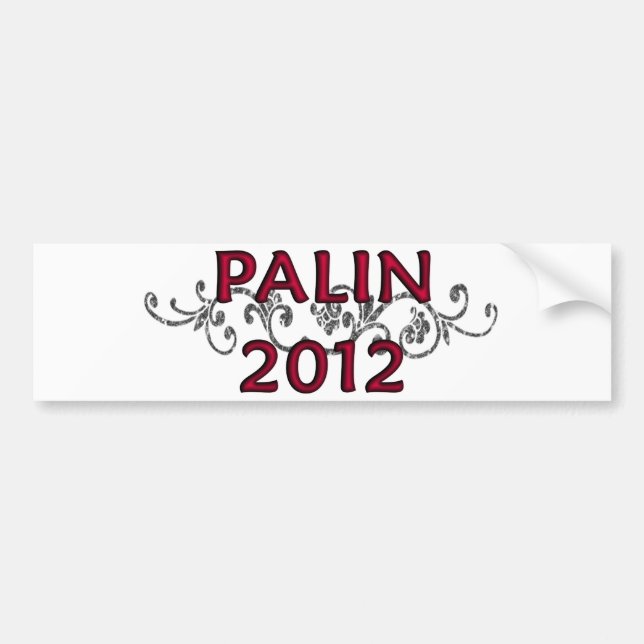 Autocollant De Voiture Vigne 2012 de Palin Bumpersticker (Devant)