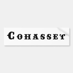 Autocollant De Voiture Ville de Cohasset Massachusetts