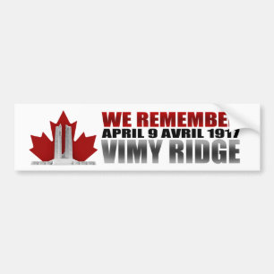Autocollant De Voiture Vimy Ridge que nous nous rappelons