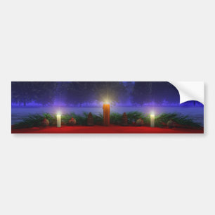 Autocollant De Voiture Visions plus lumineuses Sticker pare-chocs de Noël