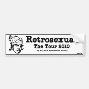 Autocollant De Voiture Visite de Retrosexual - adhésif pour pare-chocs