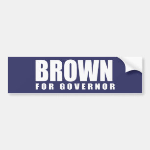 Autocollant De Voiture Vitesse BROWN d'élection de JERRY