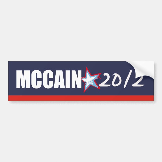 Autocollant De Voiture Vitesse d'élection de JOHN MCCAIN (Devant)