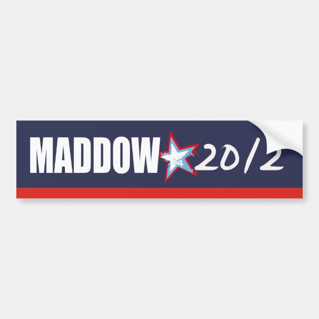 Autocollant De Voiture Vitesse d'élection de MADDOW (Devant)