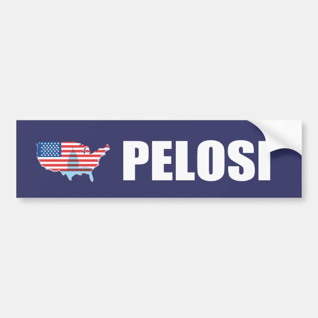 Autocollant De Voiture Vitesse d'élection de NANCY PELOSI (Devant)