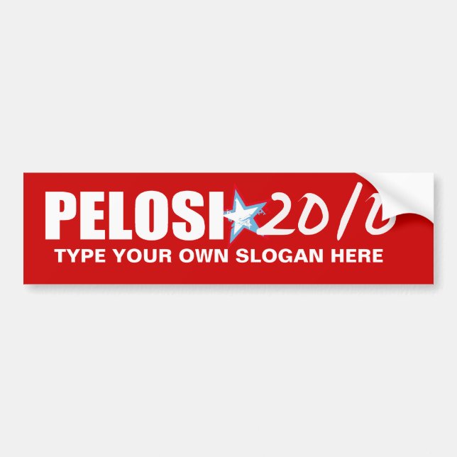 Autocollant De Voiture Vitesse d'élection de NANCY PELOSI (Devant)