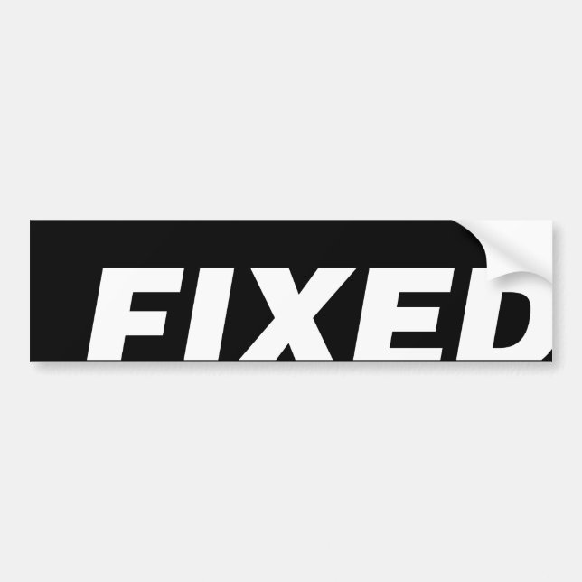 Autocollant De Voiture Vitesse fixe simple - décalque de vélo - couleur (Devant)
