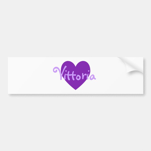 Autocollant De Voiture Vittoria en violet (Devant)