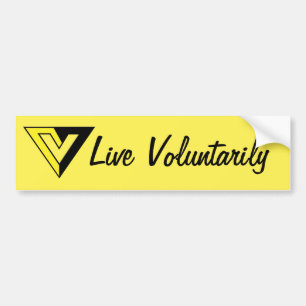 Autocollant De Voiture Vivent volontairement l'adhésif pour pare-chocs