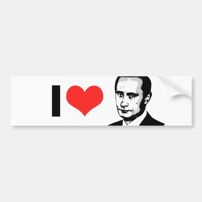 Autocollant De Voiture Vladimir Poutine (Devant)