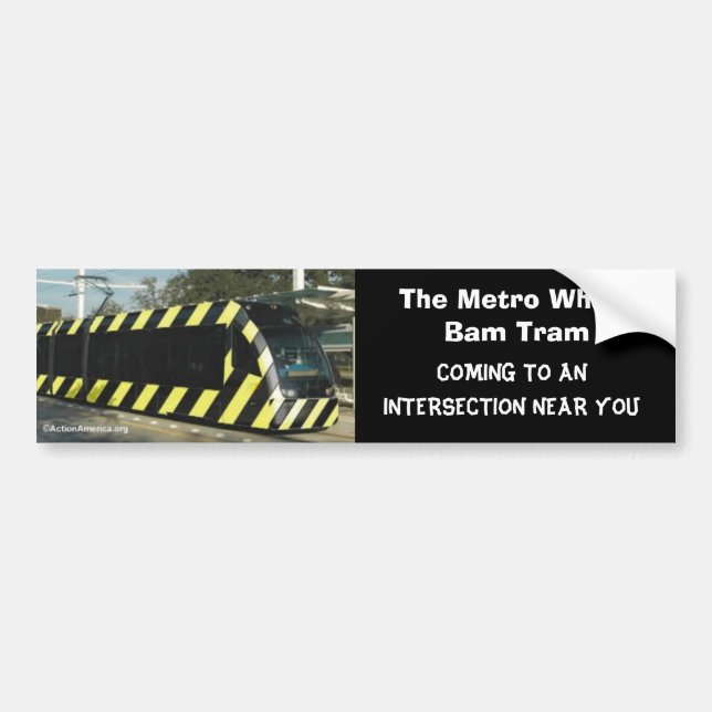 Autocollant De Voiture Vlan tram de bam (Devant)