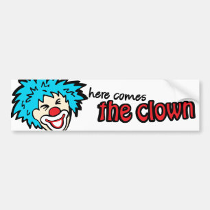 Autocollant De Voiture Voici l'autocollant de pare-chocs clown