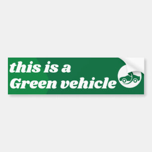 Autocollant De Voiture Voici Un Véhicule Vert