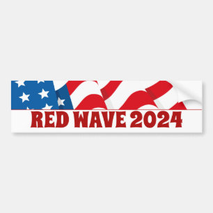 AUTOCOLLANT DE VOITURE VOIE ROUGE 2020 VOTE RÉPUBLICAIN