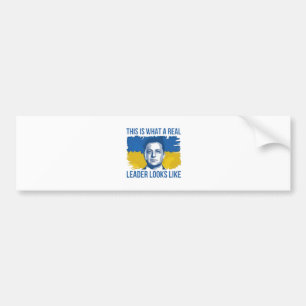 Autocollant De Voiture Voilà à quoi ressemble un vrai dirigeant ukrainien