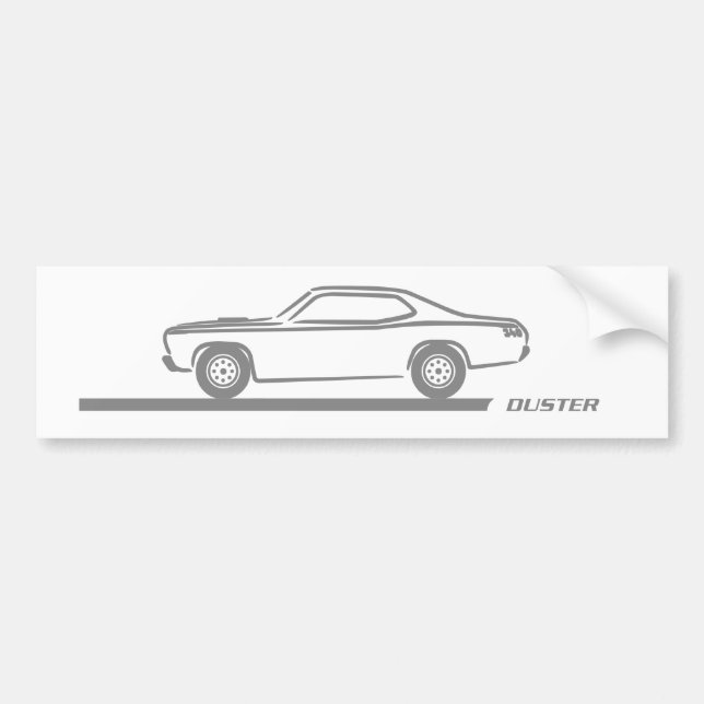 Autocollant De Voiture Voiture 1970-74 de gris de chiffon (Devant)