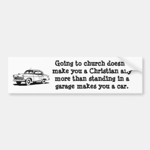 Autocollant De Voiture Voiture, adhésif pour pare-chocs d'église