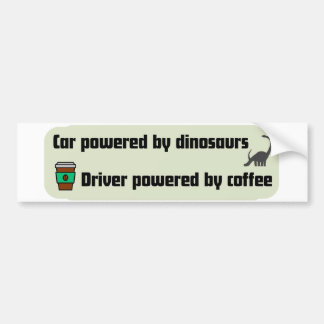 Autocollant De Voiture Voiture alimentée par des dinosaures, chauffeur pr