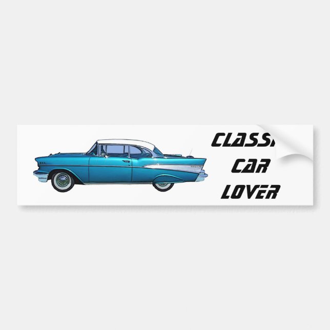 Autocollant De Voiture Voiture classique 1957 Chevy BelAire (Devant)