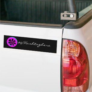 Autocollant De Voiture Voiture de course Reim Neon Rose Black Car
