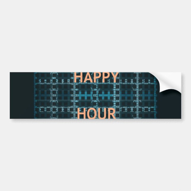 Autocollant De Voiture Voiture Modèle Bumper Sticker Happer hour (Devant)