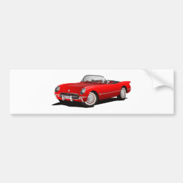 Autocollant De Voiture Voiture rouge classique