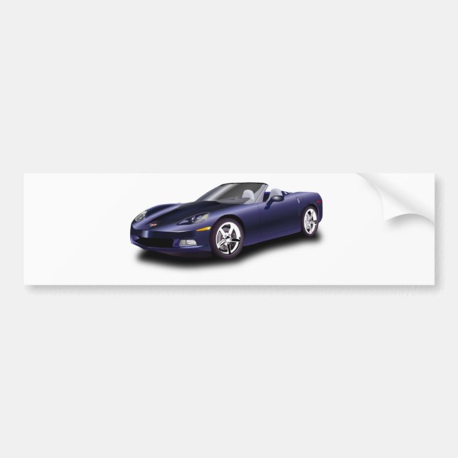 Autocollant De Voiture Voiture sport violette (Devant)