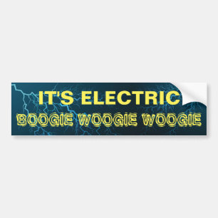 Autocollant De Voiture Voiture Tesla "C'est du Boogie Électrique Boogie W