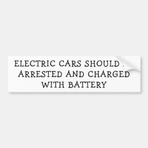 Autocollant De Voiture Voitures Électriques Arrêtées Chargées De Batt