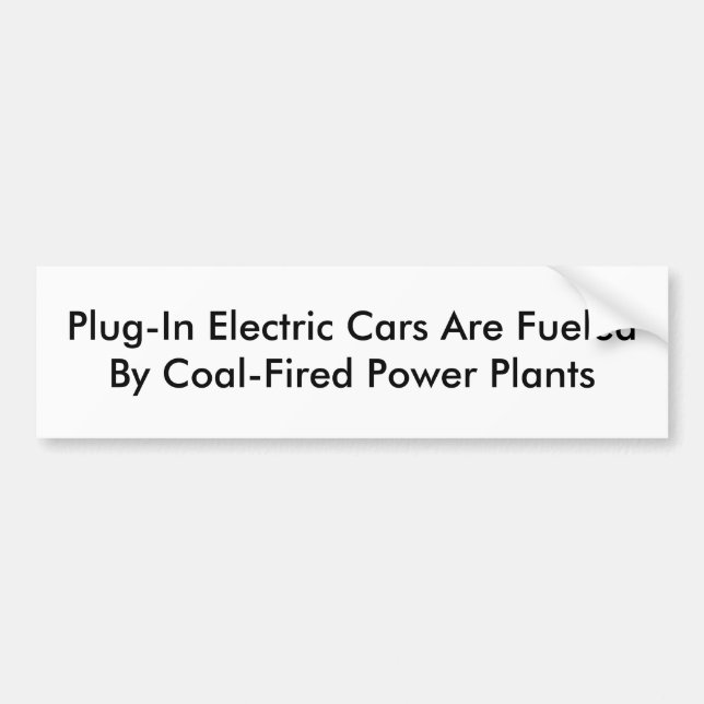 Autocollant De Voiture Voitures électriques embrochables (Devant)