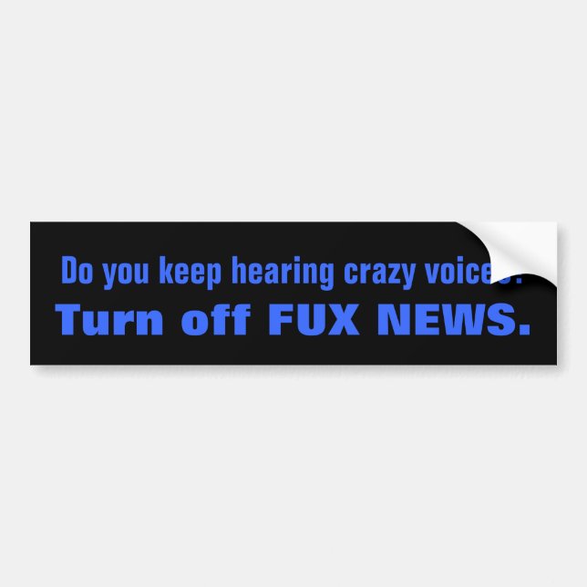 Autocollant De Voiture Voix folles FOX NEWS (Devant)