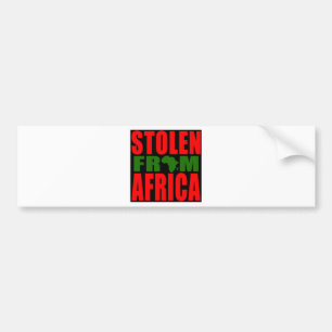 Autocollant De Voiture Volé d'Afrique - drapeau noir et vert rouge