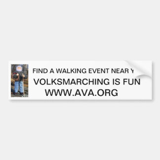 Autocollant De Voiture Volksmarcher, TROUVENT un ÉVÉNEMENT de MARCHE PRÈS
