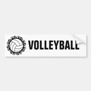 Autocollant De Voiture volley-ball tribal