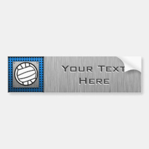 Autocollant De Voiture Volleyball balayé de regard en métal