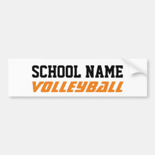 Autocollant De Voiture Volleyball - Créez votre propre esprit scolaire