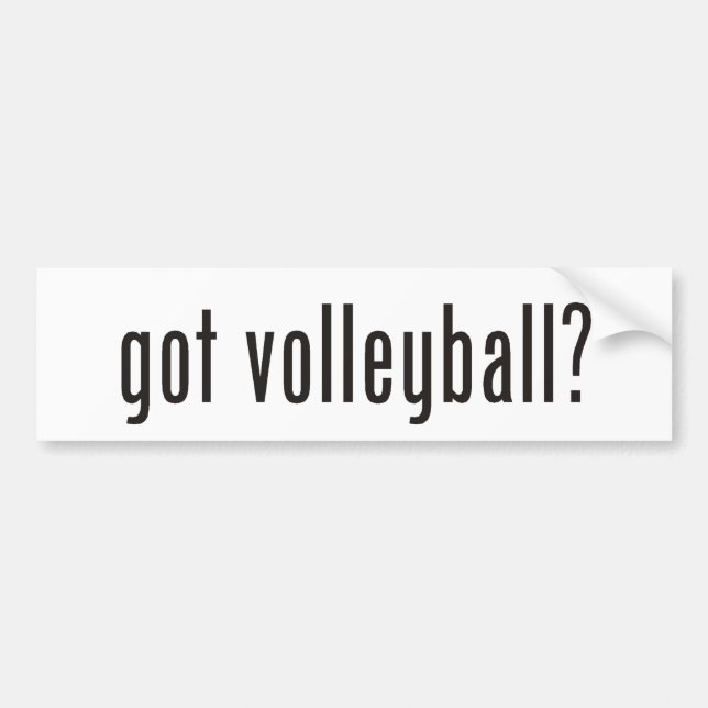 Autocollant De Voiture volleyball obtenu ? (Devant)