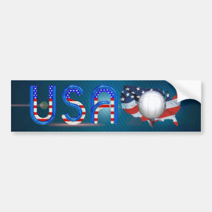Autocollant De Voiture Volleyball SUPÉRIEUR aux Etats-Unis
