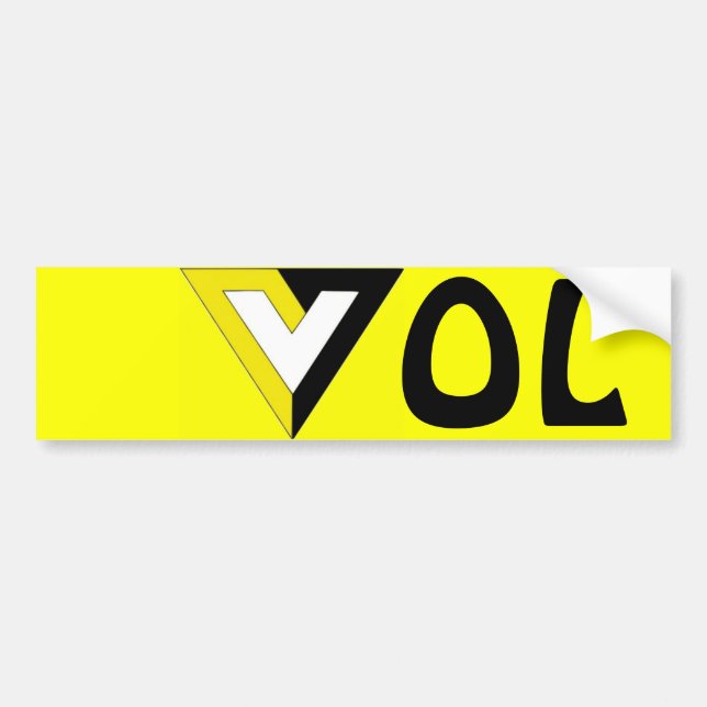 Autocollant De Voiture Volontarisme (Devant)