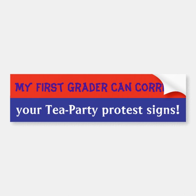 Autocollant De Voiture voltigeur anti-Tea Party (Devant)