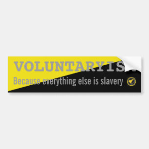 Autocollant De Voiture Voluntaryism-autocollant