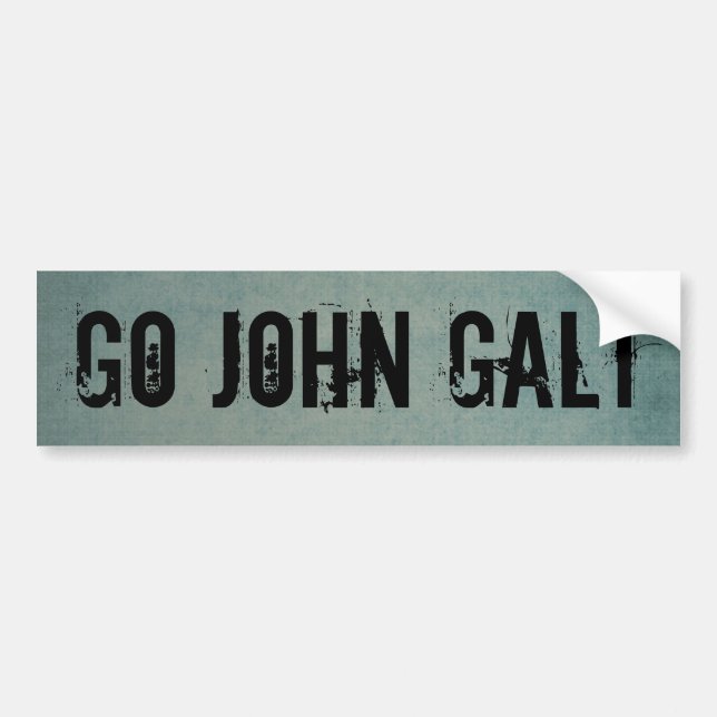 AUTOCOLLANT DE VOITURE VONT JOHN GALT (Devant)