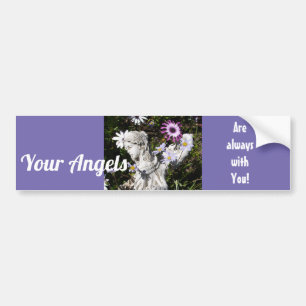 Autocollant De Voiture Vos anges sont toujours avec vous Floral Angel