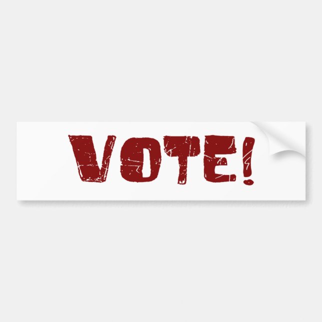 Autocollant De Voiture Vote (Devant)