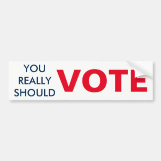 AUTOCOLLANT DE VOITURE VOTE